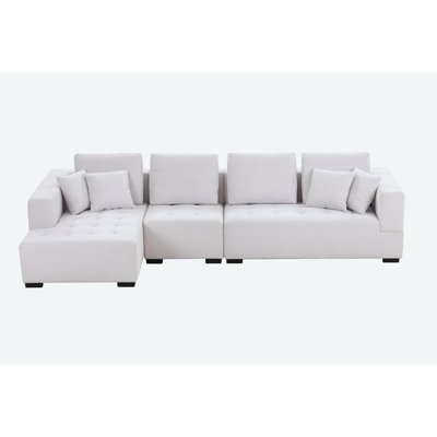 Ambrosio Upholstered L-Shaped Sectional Left Hand Facing