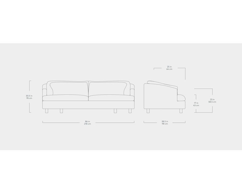 Thalia Sofa, Tuscon Sienna