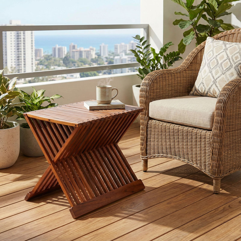 Brecksville Solid Wood Accent Stool