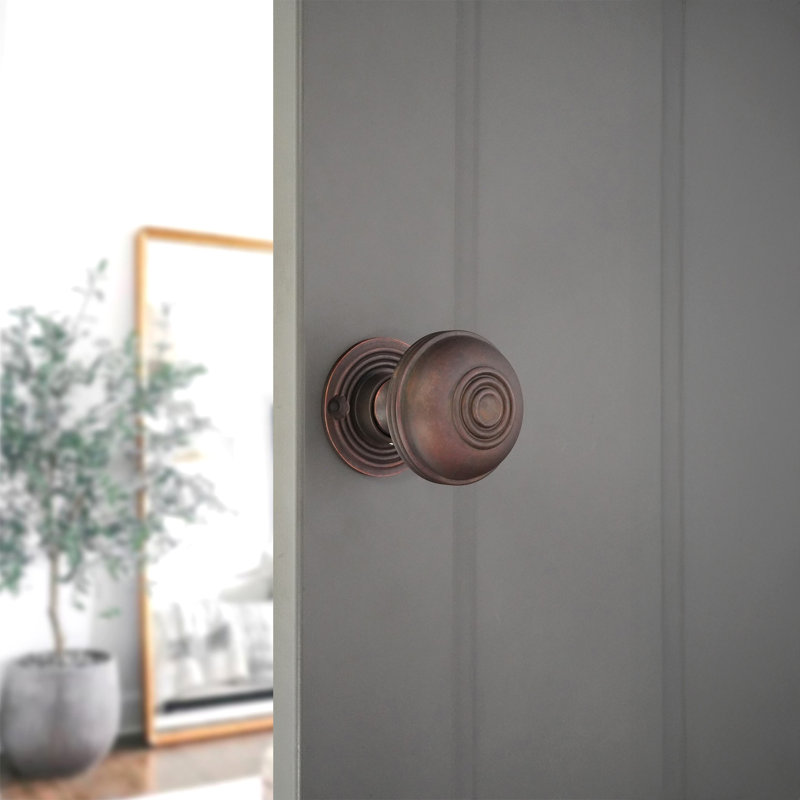 Bloxwich Interior Mortise Door Knob, Bronze