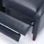Fauteuil inclinable par pression Biscoe - Design Mid-Century confortable et élégant avec technologie de gel en cuir, parfait pour la détente