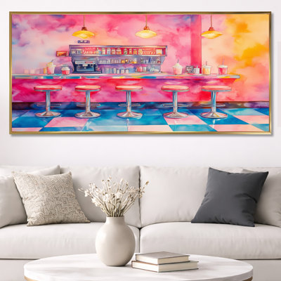 1950S Wall Decor, Retro Diner Artwork, Devante