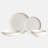 24 Piece Porcelain China Dinnerware Set - Service for 6