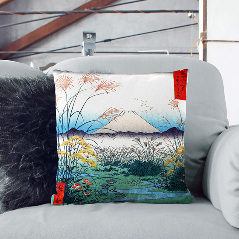 Square Throw Cushion, 55cm H x 55cm W x 20cm D, White