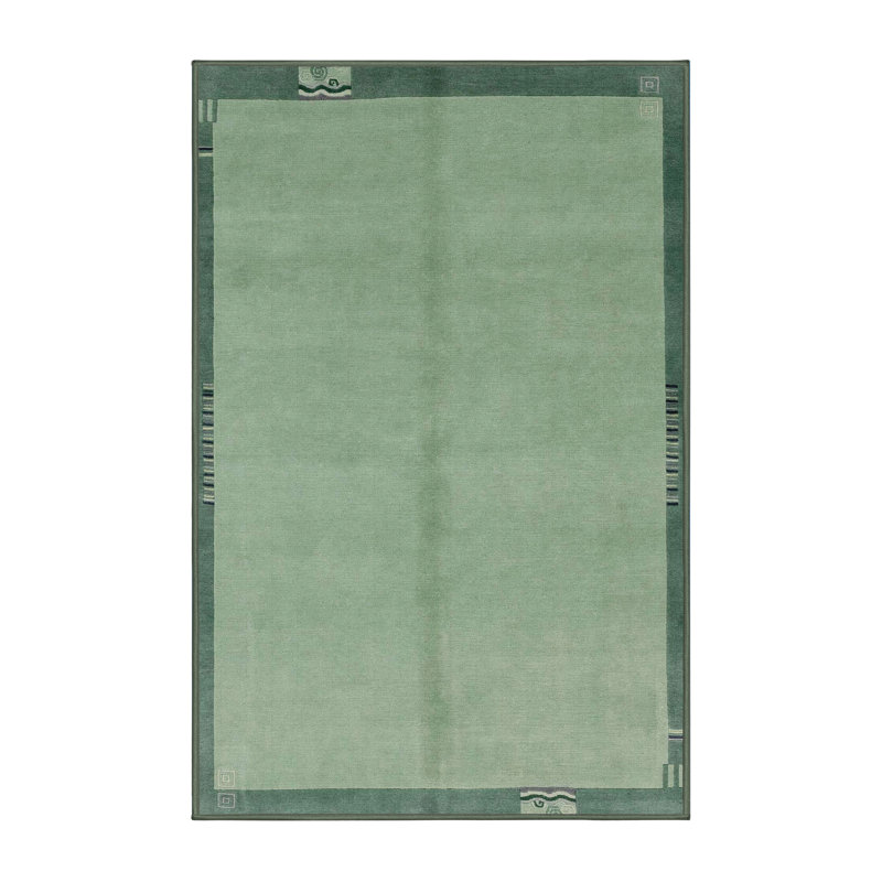 Wool Abstract Indoor Rug, Rectangle 4' x 6'