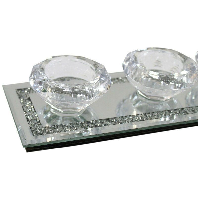 Glass Tabletop Tealight Holder