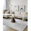 Tapis gris clair en polyester tissé à la machine Westhampton-793653658