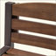 Ensemble de 2 tabourets de bar en bois d'acacia avec panneau à lattes industriel et structure en fer thermolaqué