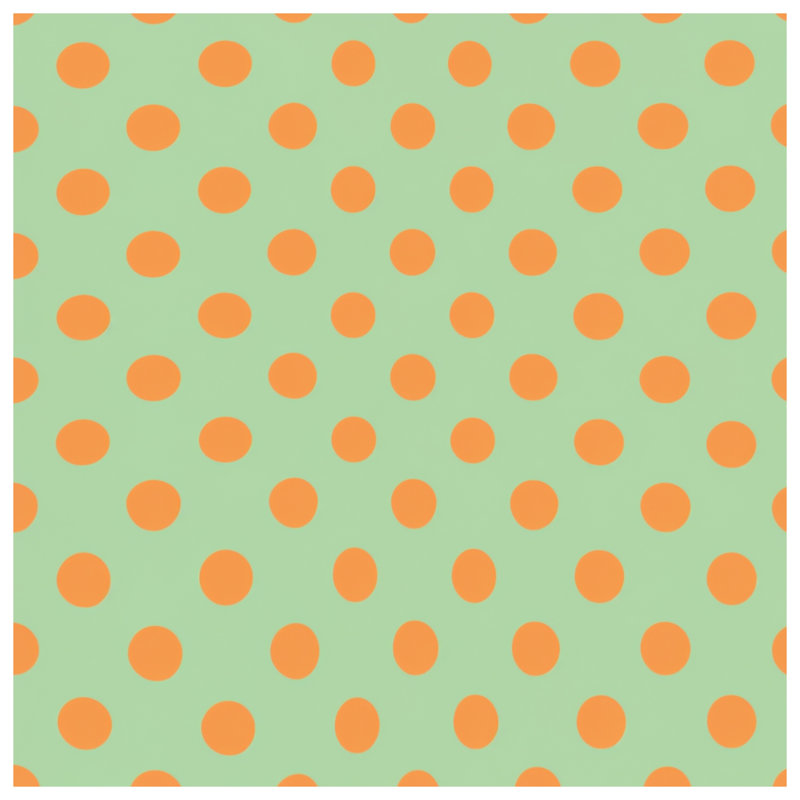 Housses de couette orange à pois, Twin