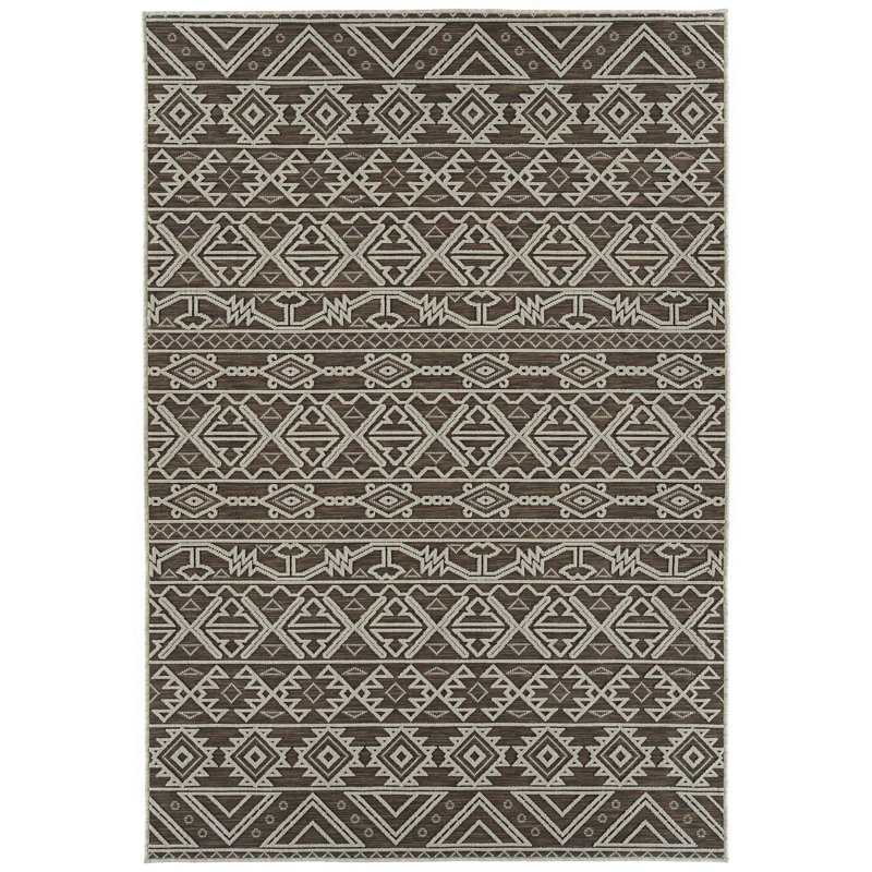 Contemporary, Transitional, Geometric, Textured, High-Low Cut & Loop Rectangle Area Rug