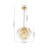 3 - Light Glam Modern Crystal Drop Tiered Chandelier