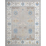Oushak One-of-a-Kind Rectangle 9'2" X 11'10" Hand Knotted Area Rug