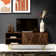 Harrellsville Solid Mango Wood Large Tv Unit