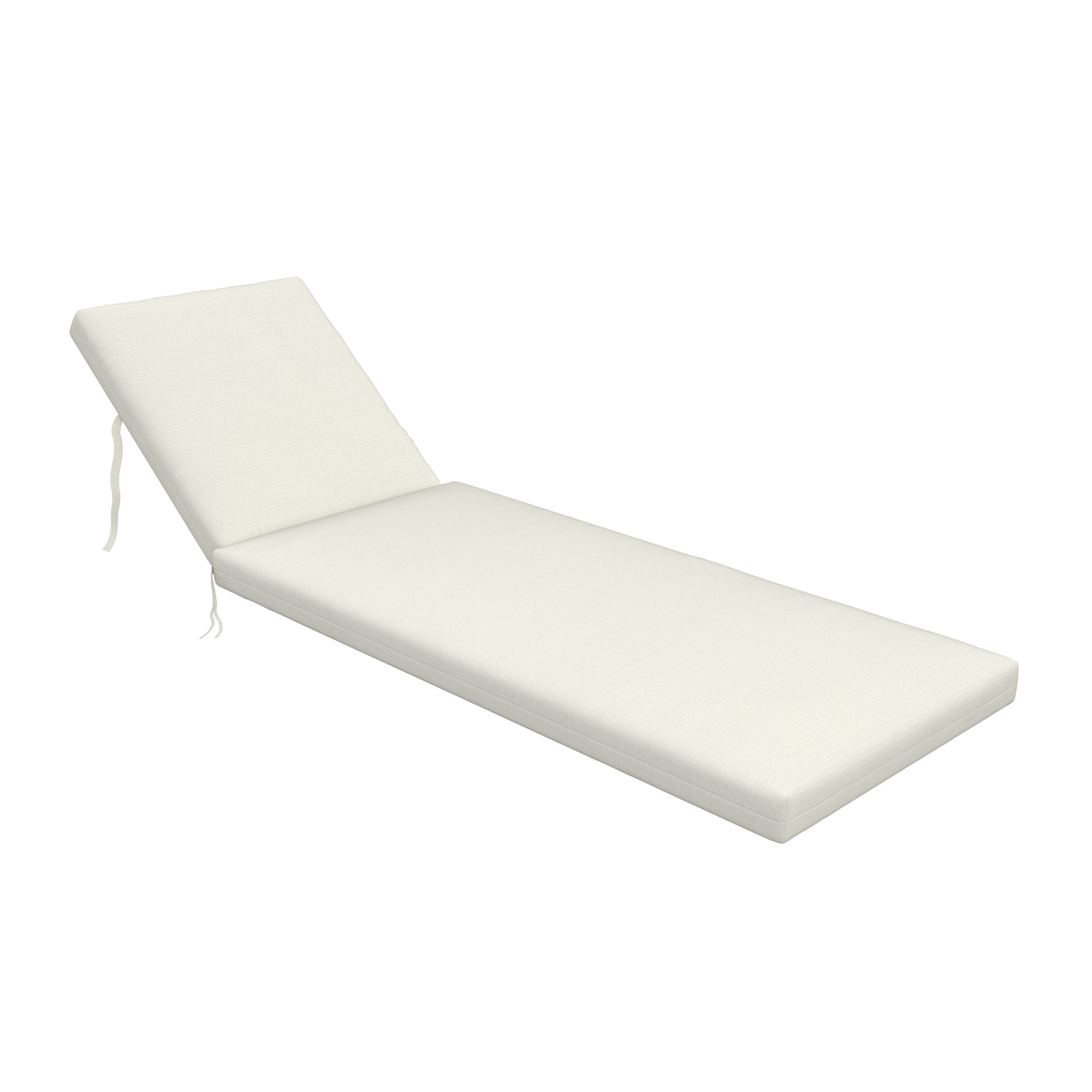 Outdoor Sunbrella® Chaise Lounge Cushion, Canvas Natural Sunbrella® Canvas, 3.5" H x 24.5" W x 52.5"D