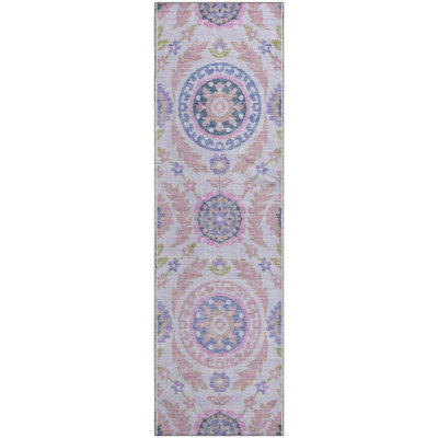 Premium Machine Washable Prisco Blush Rug