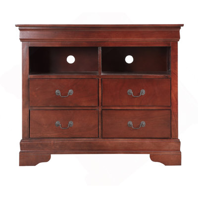 Commode télé avec plusieurs tiroirs, idéale pour organiser des objets et rehausser la décoration intérieure dans des décors modernes et classiques.