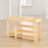 10 Pair Solid Wood Shoe Rack
