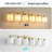 6 Gold Modern Bathroom Wall , 38" With Heat- E26 Socket, Dimmable, Suitable For Mirror Cabinet, Living Room-1912267661-1912267664