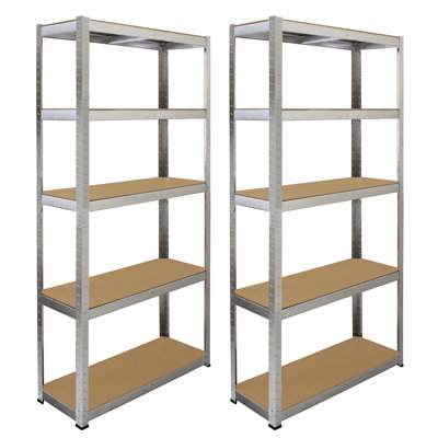 90 cm W Steel Adjustable Height Shelving Unit Storage Rack