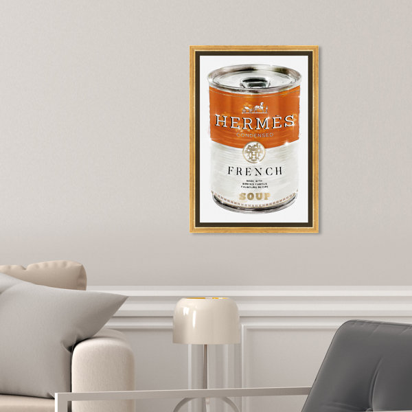 House of Hampton® Fashion And Glam French Luxe Soup Soup Can On Canvas ...
