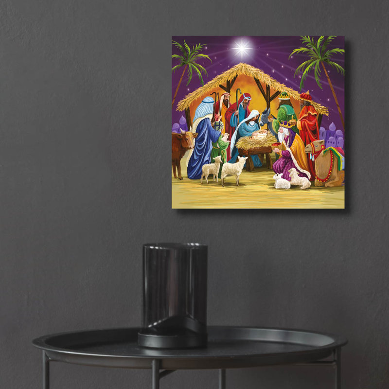 «Manger Gathering» par Elle Media Group, Epic Art, art mural en verre acrylique, 12 po x 12 po