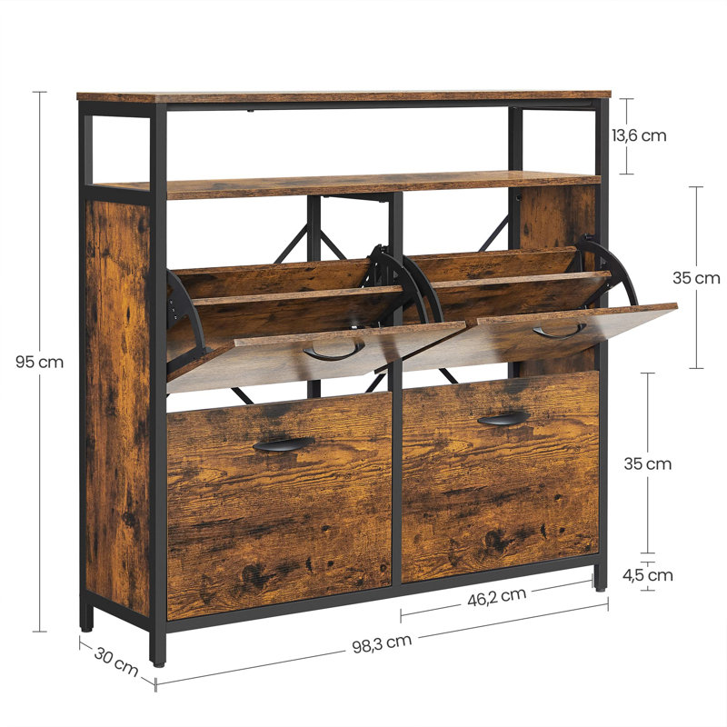 20 Pair Flip Down Shoe Storage