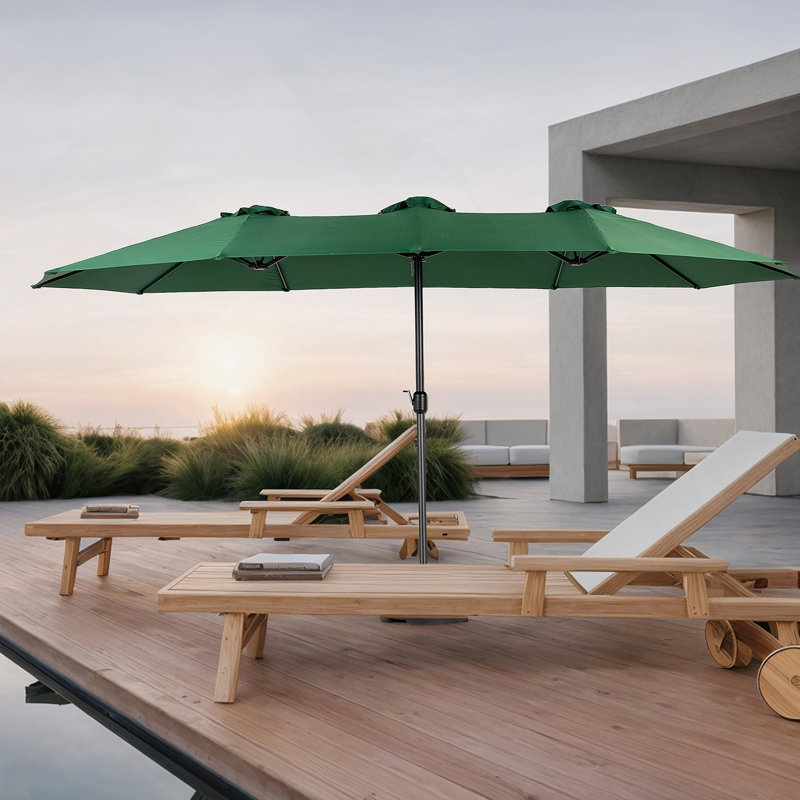Parasol d'extérieur polyvalent avec une fabrication robuste et une conception conviviale