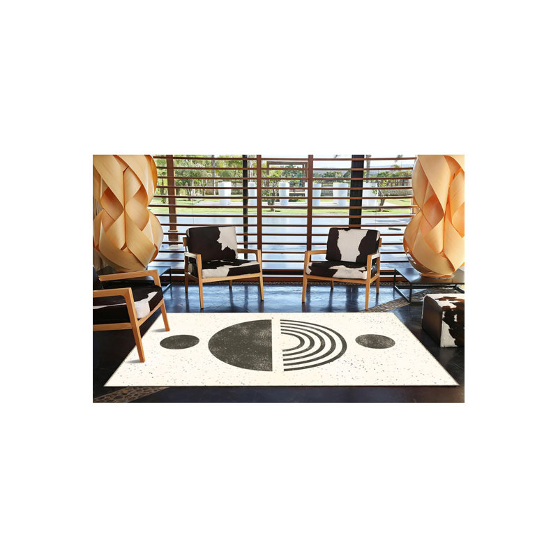 Tapis décoratif à motif lavable, Sous-tapis rectangulaire 4 pi 7 po x 6 pi 7 po inc