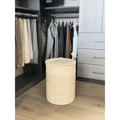 Hand Woven Wicker Laundry Hamper