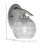 Kurve Wall Sconce With 6" Ribbed Glass-100385352-100385353