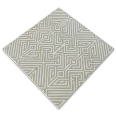 Labyrinth Limestone Taupe 6"x6" Laser Engraved Tile
