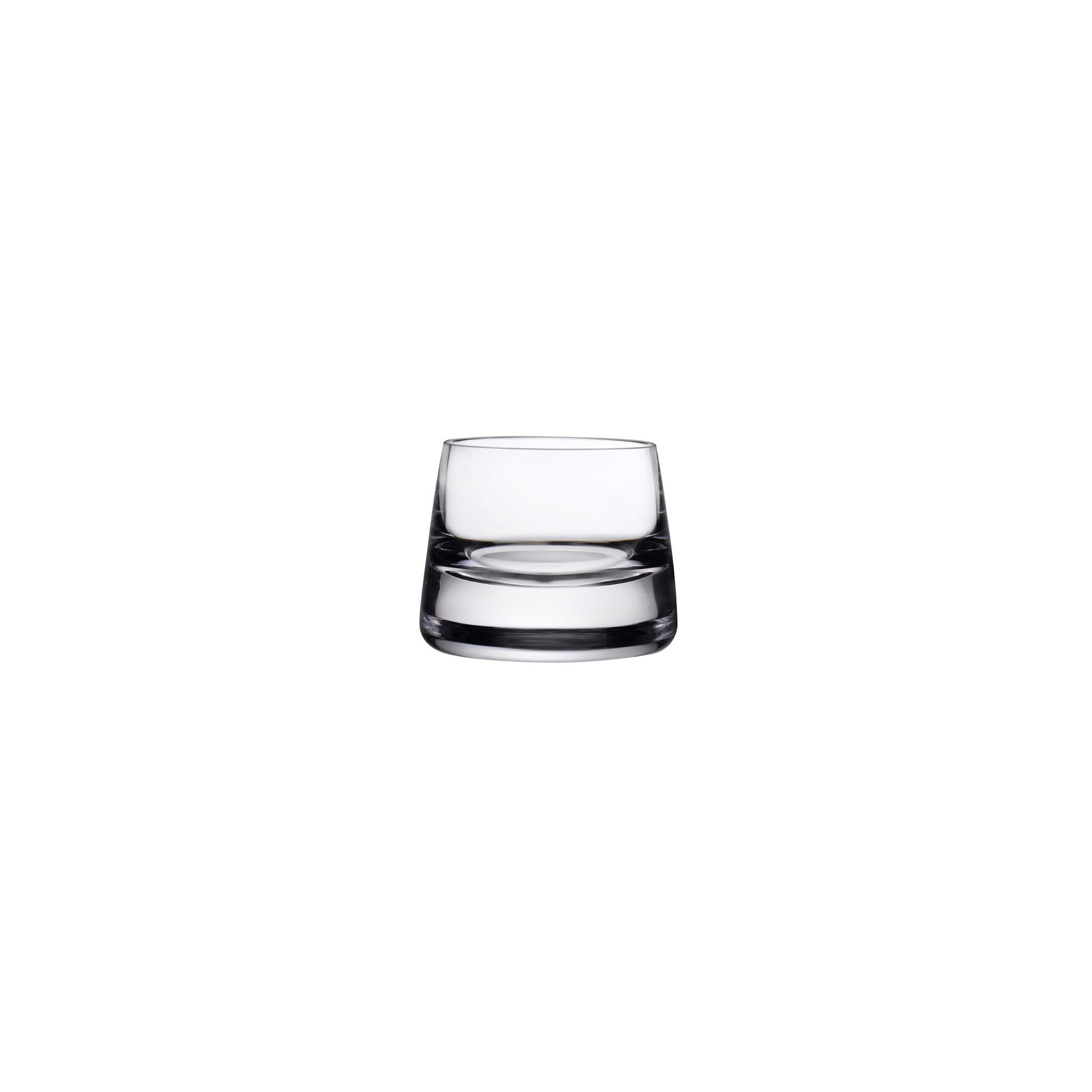 Joy Set of 2 Lead Free Crystal Votive Holder, Clear, 2.52" H x 3.19" W x 3.19" D