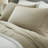 Chloe 100% Cotton Linen Texture Vintage Wash Solid Deep Pocket Percale Sheet Set-116325667