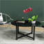 Table basse ronde avec plateau en verre-113364043