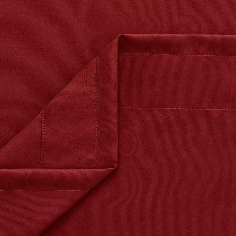 Room Darkening Curtain Single Panel, True Red, 42" W x 84" L