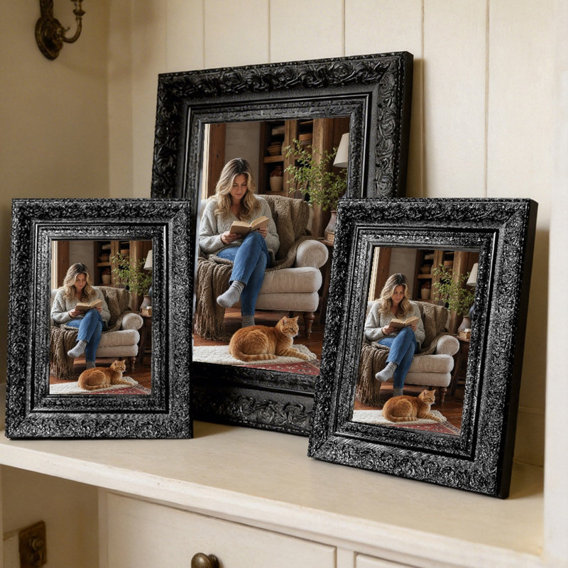 Cadre photo simple noir 1PC 11 "x 14" avec décoration murale galerie, Black, 1, 11" W x 14" H
