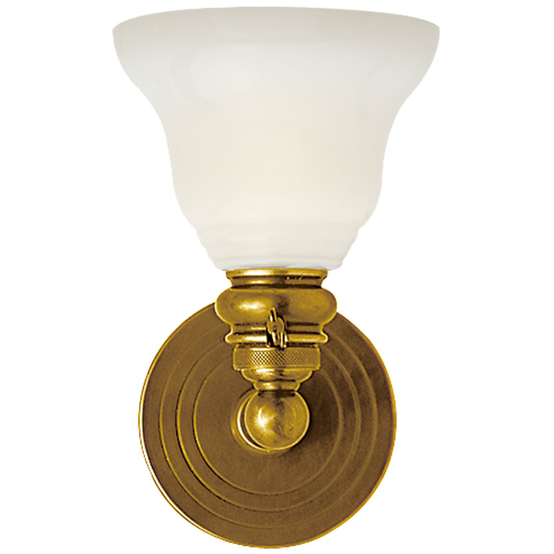 Chapman & Myers Boston Functional Single Light, Antique Brass