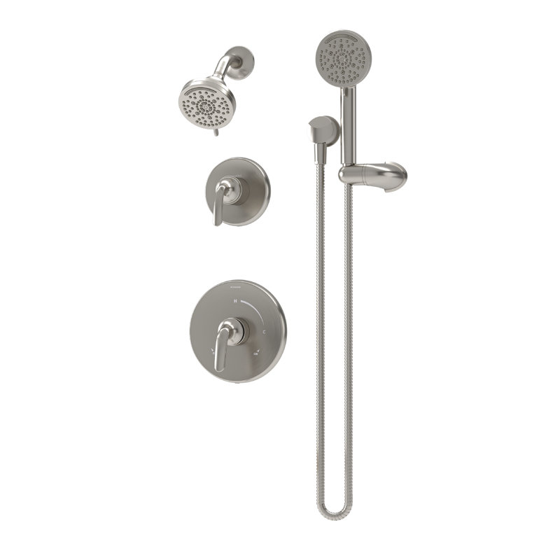Elm HydroMersion Five Mode Shower Trim with Three Mode Hand Shower, Satin Nickel