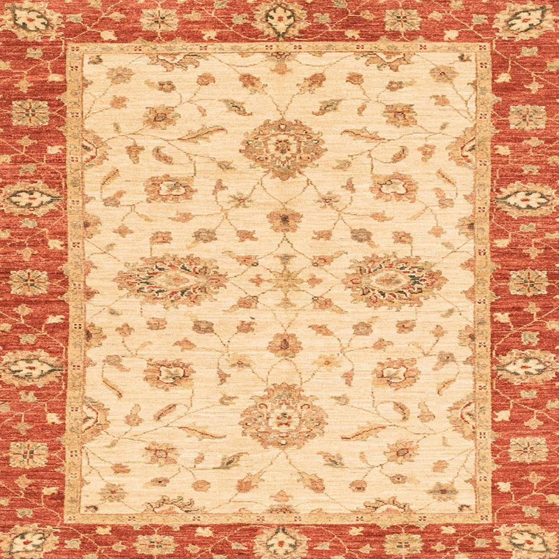 Tapis décoratif multicolore à motif abstrait, Carré 8 pi