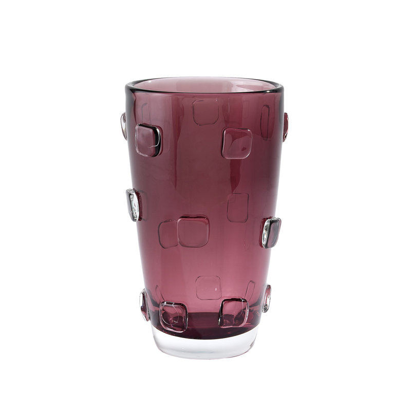 Ingot Vase-Plum-Sm, Plum