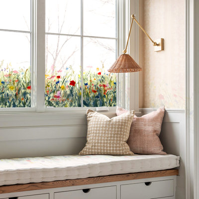 Plants & Flowers Static Cling  Window Decal