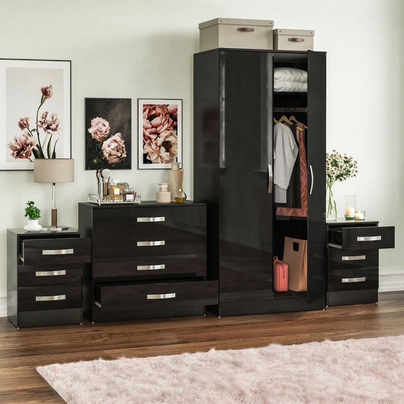Arkadij Piece Bedroom Set, Black