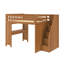 Lit mezzanine en bois massif à 6 tiroirs avec bureau intégré Lennon-922074104