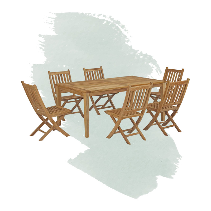 Ensemble repas d'extérieur 7 pièces Marina