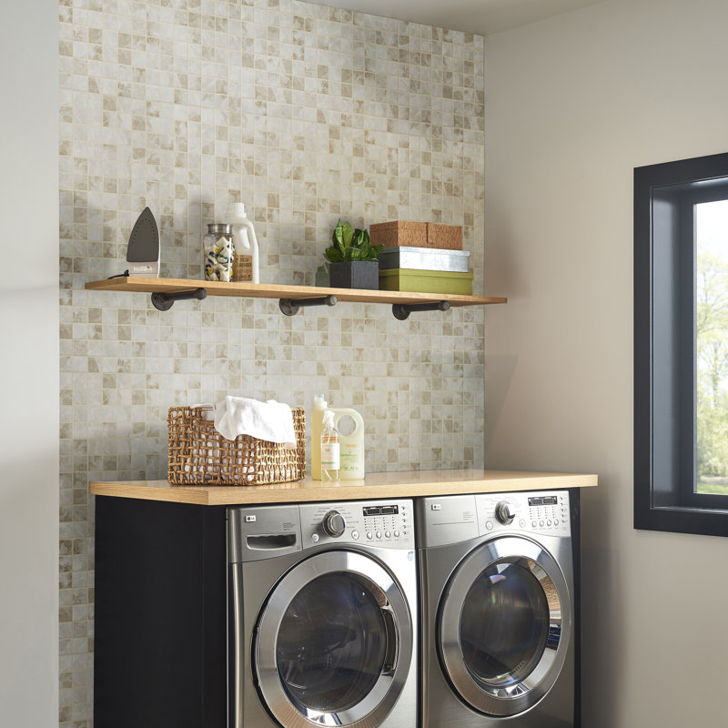 Ebonerra 12 in. x 12 in. Matte Porcelain Mosaic Floor and Wall Tile