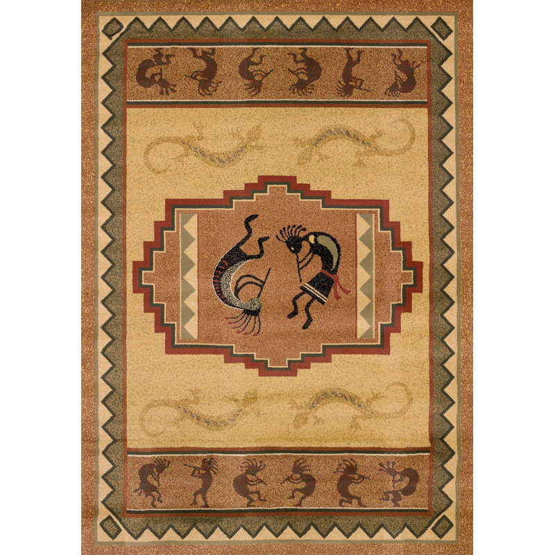 Boutin Southwestern Indoor Rug, 3'11" x 5'3"