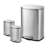 Qualiazero 13.2 Gallon & Two 1.3 Gallon Stainless Steel Rectangular Step On Trash Can Set-80471824