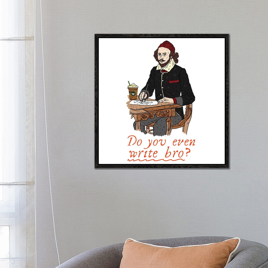 Shakespeare von Nick Cocozza - Floater Frame Gallery-Wrapped Canvas Giclée on Canvas