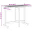 Table de balcon Vidaxl pliable brun moyen en bois d'acacia