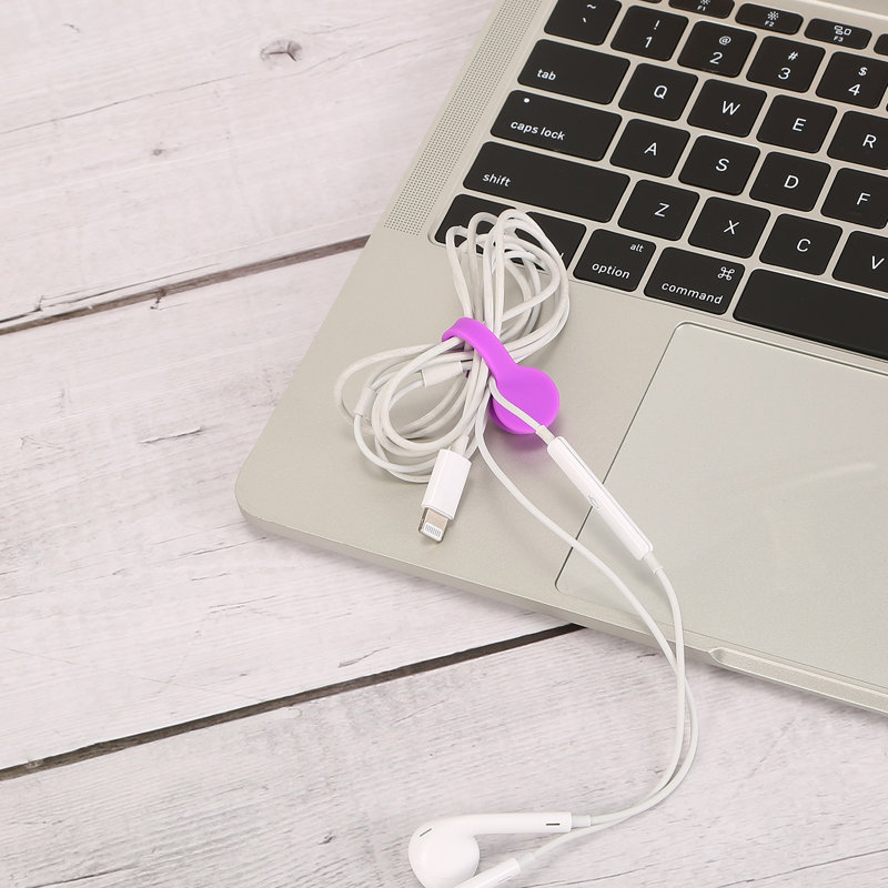 Edge Collections Cable Clip, Purple